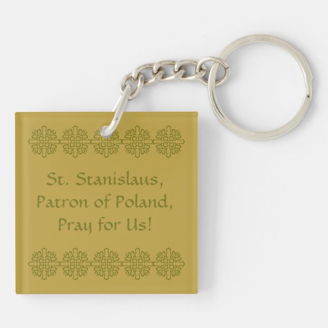 St. Stanislaus Kostka (SNV 25) Blank/DIY Back Key Ring (Back)
