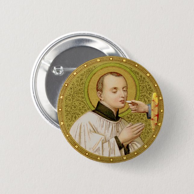 St Stanislaus Kostka (SNV 25) Round Pinback Button (Front & Back)