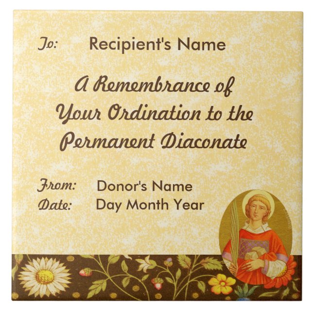 St. Stephen the ProtoMartyr (PM 08) Tile (Front)