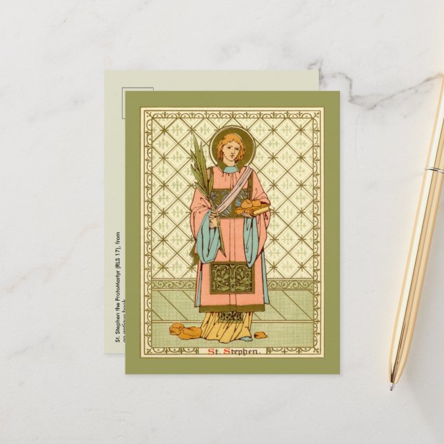 St. Stephen the ProtoMartyr (RLS 17) Postcard (Front/Back In Situ)