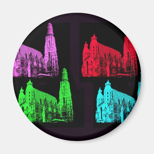 St. Stephen's Cathedral Collage Magnet (Front)