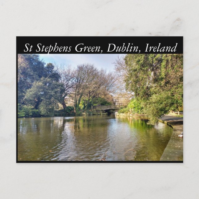 St Stephens Green, Dublin, Ireland Postcard (Front)