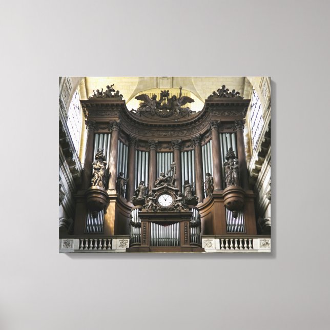 St Sulpice organ Canvas Print (Front)