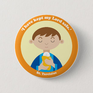 St. Tarcisius 6 Cm Round Badge