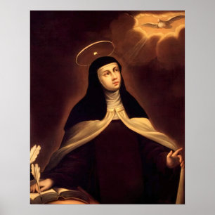 St Teresa de Avila Catholic Saint Therese Arco Poster