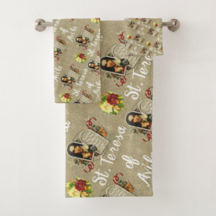 St Teresa de Avila Catholic Saint Therese  Bath Towel Set