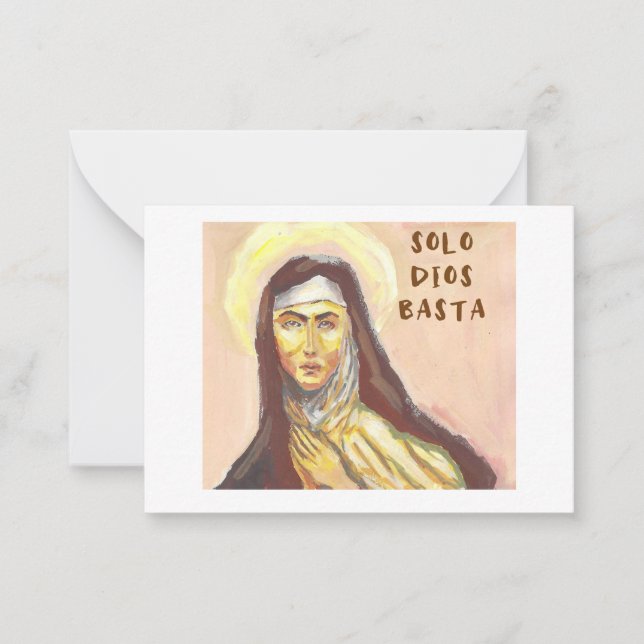 St. Teresa of Avila card (Front)