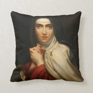 St. Teresa of Avila Carmelite Nun Cushion