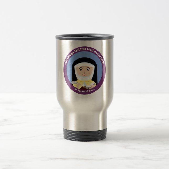St. Teresa of Avila Travel Mug (Center)