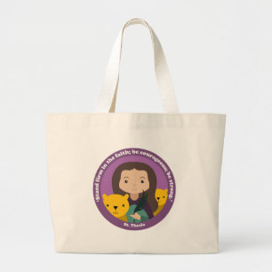 St. Thecla Large Tote Bag