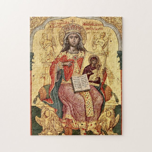 St. Theodora With a Sceptre and Icon of the Virgin Jigsaw Puzzle (Vertical)