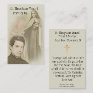St. Theophane Venard Priest & Martyr Holy Card