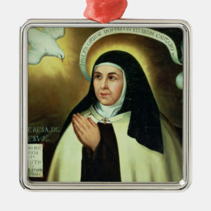 St. Theresa of Avila 1570 Metal Tree Decoration
