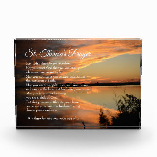 St. Theresa’s Prayer - Sunset photo Block