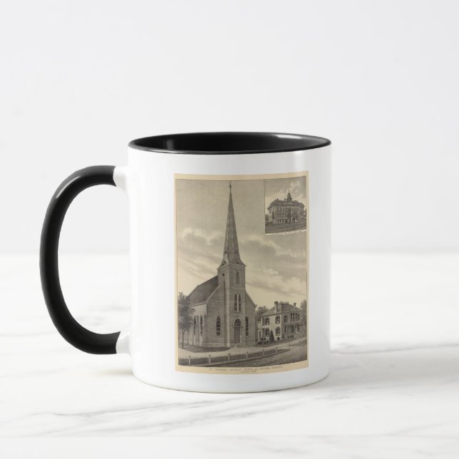 St. Theresa's Church, Nebraska Mug (Left)