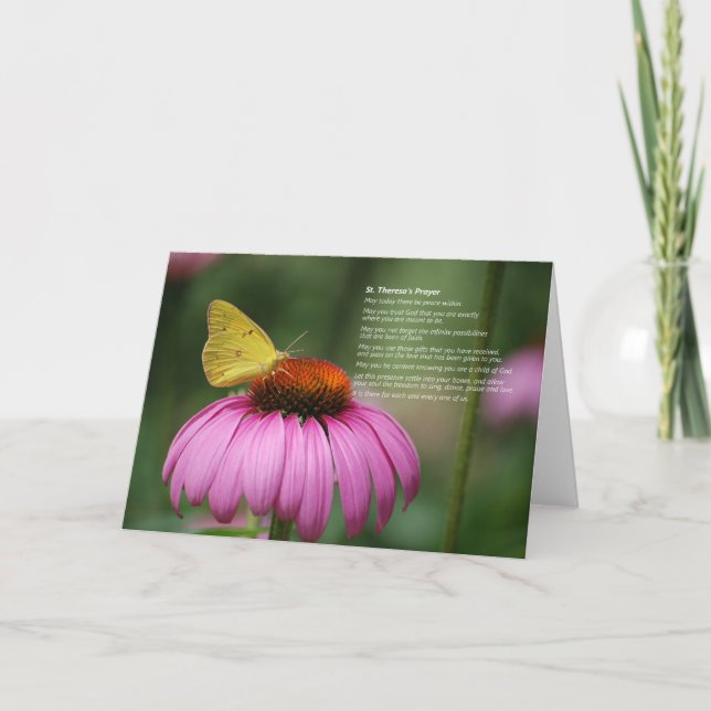 St. Theresa's Prayer card (Front)