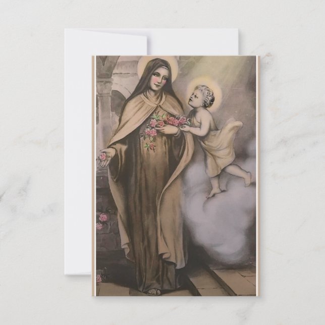 St. Therese 5 Day Novena Prayer Card (Front)