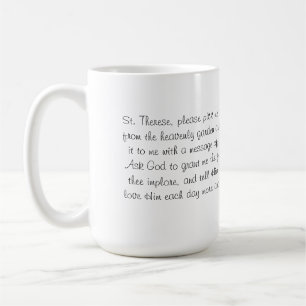 St. Therese Catholic Religious Novena Prayer Coffee Mug