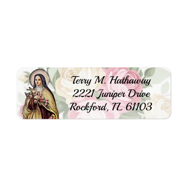St. Therese Catholic Religious Roses Carmelite (Front)