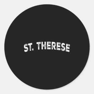 St. Therese Classic Round Sticker