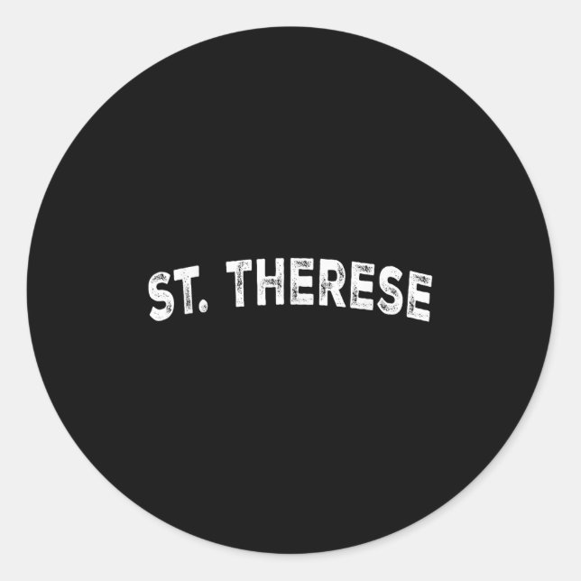 St. Therese  Classic Round Sticker (Front)