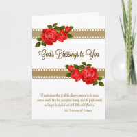 St. Therese Greeting Card w/scripture inside