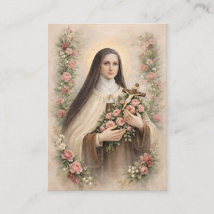 St. Therese Jesus Crucifix Novena Holy Card