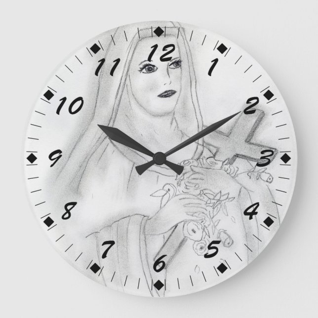 St Therese Large Clock (Front)
