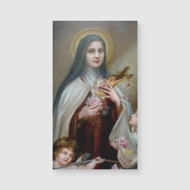 St. Therese Magnetic Holy Card (Pack of 25) (Front)