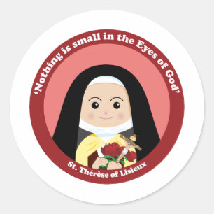 St. Thérèse of Lisieux Classic Round Sticker