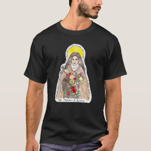 St Therese Of Lisieux Kids Little Flower Rose Cath T-Shirt