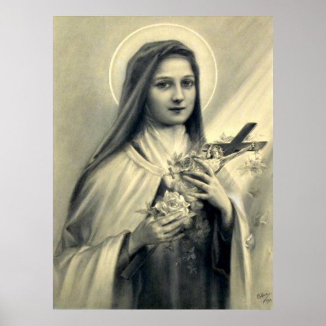 St. Therese of Lisieux Little Flower of Jesus Poster (Front)