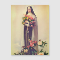 St Therese of Lisieux magnetic holy card