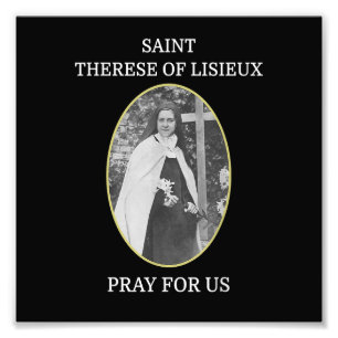 St. Therese of Lisieux T-Shirt Saint Little Flower Photo Print