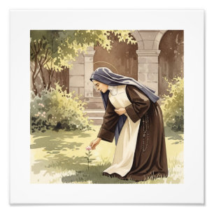 St Therese "The Little Flower", Catholic Art Photo Print