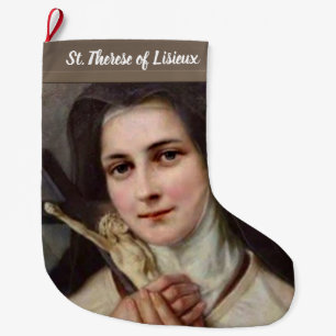 St. Therese the Little Flower Large Christmas Stocking