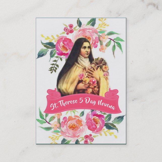 St. Therese the Little Flower Novena Cards (Front)
