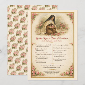 St. Thérèse the Little Flower Prayer Inspiration Card