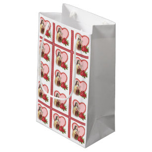 St. Therese the Little Flower w/red roses hearts Small Gift Bag