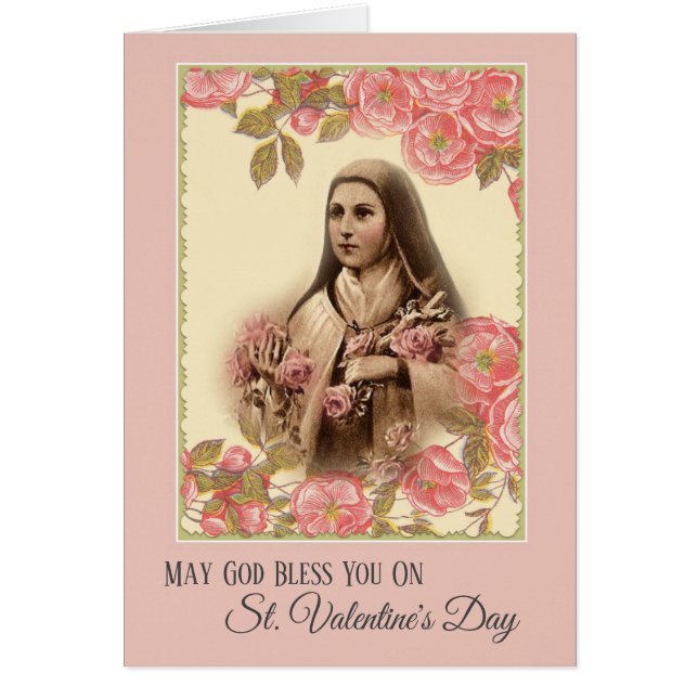 St. Therese Valentines Day Card (Front)