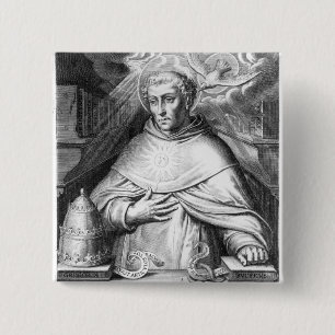 St. Thomas Aquinas 15 Cm Square Badge