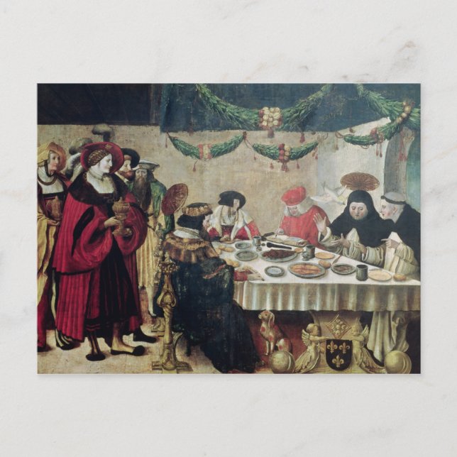 St. Thomas Aquinas  and Louis IX Postcard (Front)