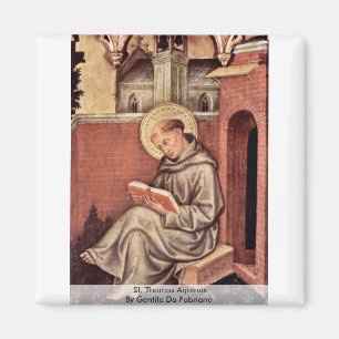 St. Thomas Aquinas By Gentile Da Fabriano Magnet