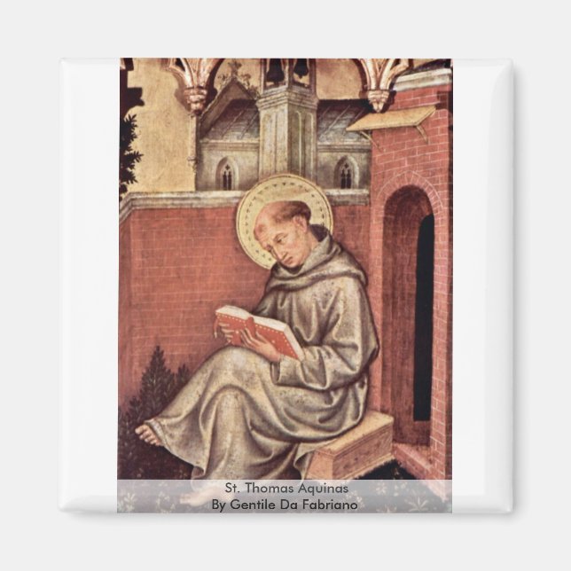 St. Thomas Aquinas By Gentile Da Fabriano Magnet (Front)
