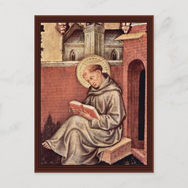 St. Thomas Aquinas By Gentile Da Fabriano Postcard (Front)
