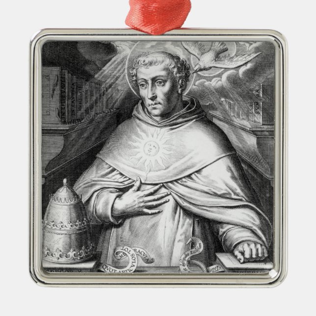 St. Thomas Aquinas Metal Tree Decoration (Front)