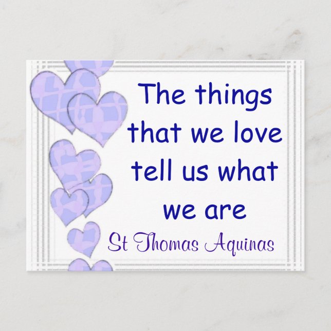 St Thomas Aquinas postcard (Front)