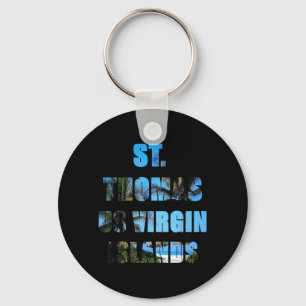 ST Thomas Beach Shirts Key Ring