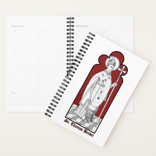 St. Thomas Becket Holding a Sword (M 033) Planner (Display)