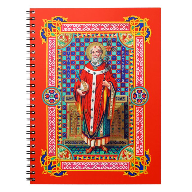 St. Thomas Becket in Red Chasuble (K 34) Notebook (Front)